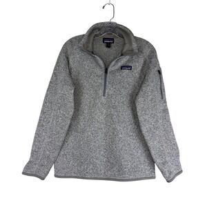 Patagonia Better Sweater Mens Medium Grey Heather 1/4 Zip Fleece Pullover